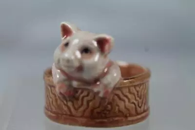 Klima Miniature Porcelain Adorable Pig BABY In A Bowl Figurine #K0102 NEW! • $9.99