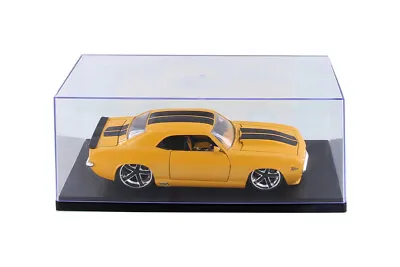 1/24 Scale Diecast Model Car Figure Acrylic Display Case With Black Base New  • $10.95