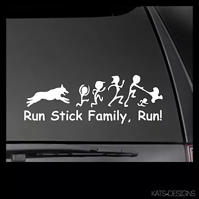 Malinois Dutch Shepherd Dutch Run Stick Family!  Car/truck Window Sticker Decal • $5.56