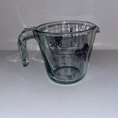 Pyrex Purple Heart I Love My Pyrex Always & Forever 2 Cup Glass Measuring Cup • $17.99