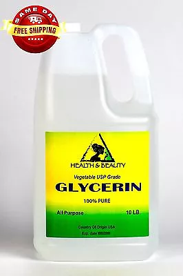 Glycerin Vegetable Oil 100% Pure Usp Grade 10 Lb • $55.99