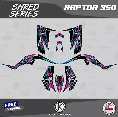$144.99 • Buy Graphics Kit For YAMAHA RAPTOR 350 GRAPHICS (16 MIL) Shred-CM
