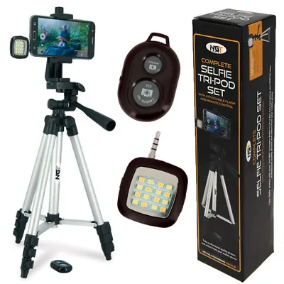 £16.79 • Buy Ngt Fishing Selfie Tripod Camera Set Remote And Light Carp Fishing Pod Stand