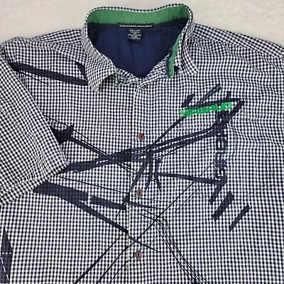 Marithe Francois Girbaud Mens XL Button Pocket Shirt Graphic Vintage Y2K Rare • $15.99