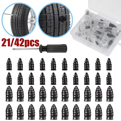 Car Tyre Puncture Repair Kit Emergency Motorcycle Tire Rubber Plug Nail Screw • £5.69