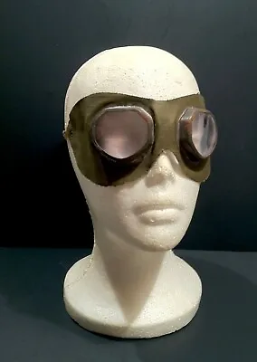 Vintage 1930‘s 40 50's Steampunk Auto Glasses Goggles Driving Motorcycle Aviator • $100