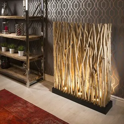 Stunning Designer Uplit Natural Driftwood Halogen Floor Lamp 1m Wide • £631.35