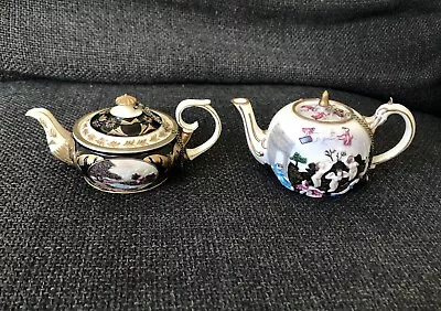 Set Of 2 Vintage Shudehill Miniature Teapots In Exc Cond • £6