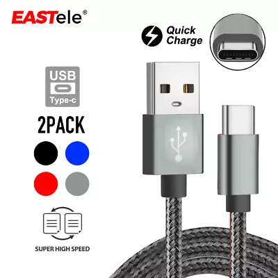 2xUSB-C Data Fast Charging Cable For Samsung S23 Ultra S22 S21 S20 S10 S9 S8 5G • $6.95