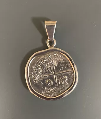 Sterling Silver Mel Fisher Shipwreck Coin In Bezel Pendant 9 Grams • $269.99