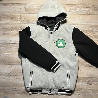 NBA Boston Celtics JH Design Reversible Hooded Jacket Mens XL • $85