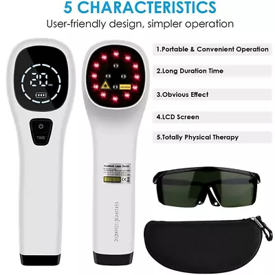 KTS Handheld Cold Laser Powerful Red Light For Body Joint Pain Relief Therapy US • $123.49