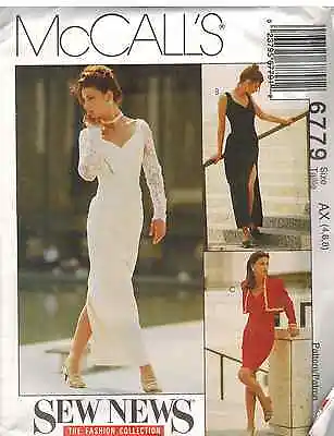 6779 UNCUT Vintage McCalls SEWING Pattern Misses Lined Bolero Dress SEW NEW FF • $5.59