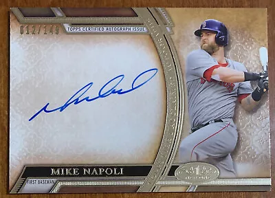 Mike NAPOLI 2015 Topps Tier One Acclaimed Autographs AUTO #AA-MN 12/149 Red Sox • $9.99