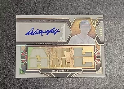 DALE MURPHY 2022 Topps Triple Threads BAT AND JERSEY PATCH AUTO /27 BRAVES • $66