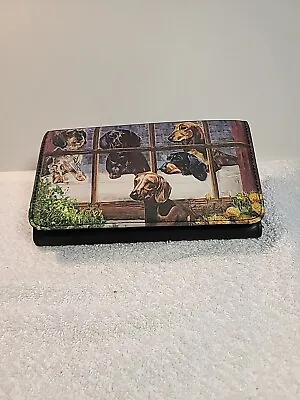 Dachshund Wallet Women's Large Trifold Wallet - Unbranded Excellent Cond • £17.37