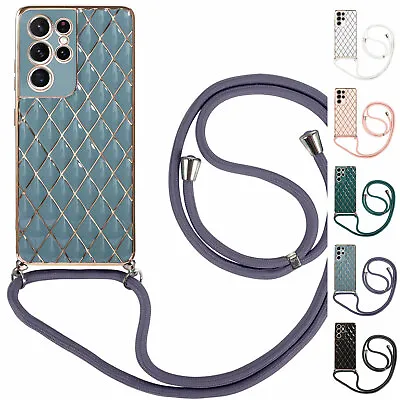 $9.89 • Buy Detachable Crossbody Lanyard Leather Phone Case For Samsung Galaxy S21 A12 A32