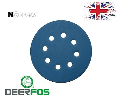 £4.99 • Buy Sanding Discs 5'' 8 Holes Wet And Dry 125mm P40-P3000 Orbital Pads Hook And Loop