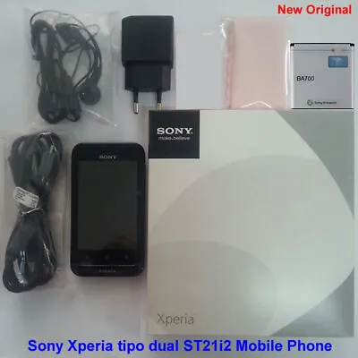 £135.88 • Buy 100% Genuine Sony Xperia Tipo Dual Sim ST21i2 3G WiFi 3.15MP Unlock Mobile Phone