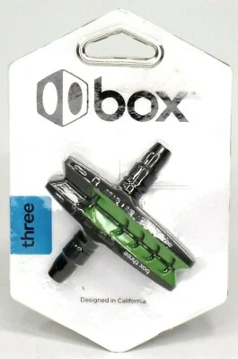 $14.83 • Buy BOX COMPONENTS THREE AIR FLOW BMX Bike V-Brake Pads 70mm Green