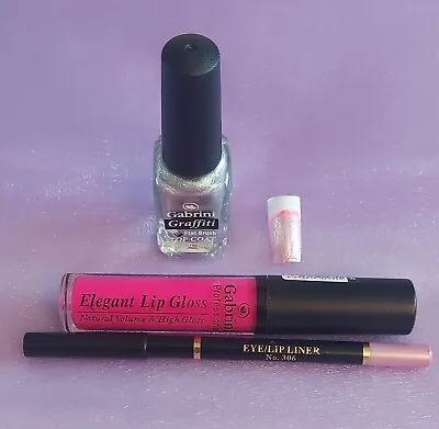 Rapsodi X Lip/eye Liner + Gabrini Graffiti Red Nail Polish And Lip Gloss  • £5