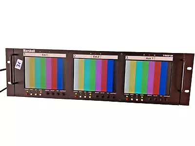 Marshall Electronics V-R563P-SDI - 3x 5.6” LCD Rack Mounted Monitors • $127.80