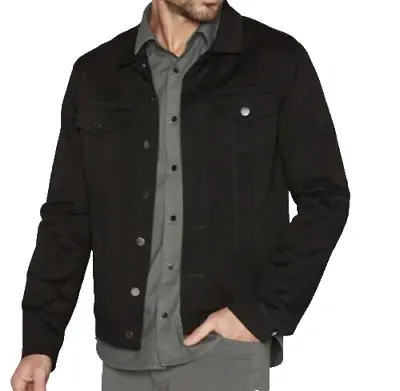 Triumph Over Tragedy Men's Medium Carry On Trucker Jean Jacket Coat  Black • $35