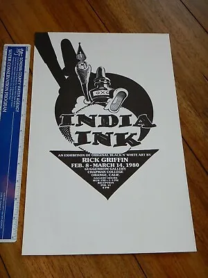 $99.99 • Buy Original 1980 Rick Griffin India Ink Guggenheim Gallery Art Exhibition Poster