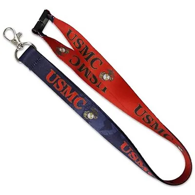 US MARINES LANYARD Key Chain Neck Strap ID Holder Breakaway Clasp Reversible • $6.50