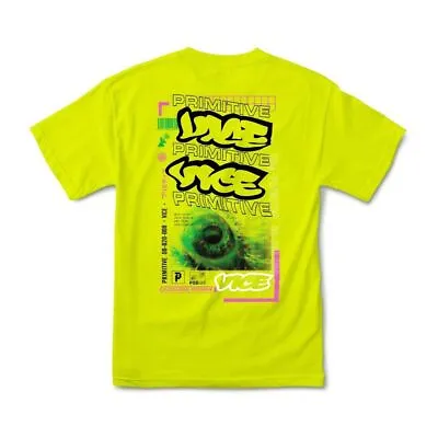 $23.99 • Buy Primitive Skateboarding Apparel Men's X Vice Program Fluorescent Tee T-Shirt