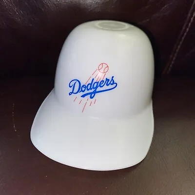 Los Angeles Dodgers White Plastic Mini Ice Cream Hat Helmet • $9.95