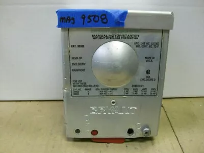 Bryant 30300 Manual Motor Starter 3 Pole With Hubble 30a Switch • $25