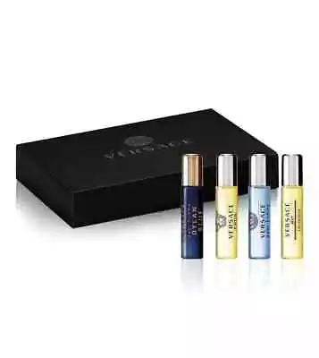 VERSACE 4pc GIFT SET For Men 0.17oz / 5ml Each EDT Spray NEW IN BOX • $39.90