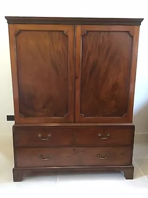 Antique Linen Press With Five Fully Sliding Linen Drawers • £525