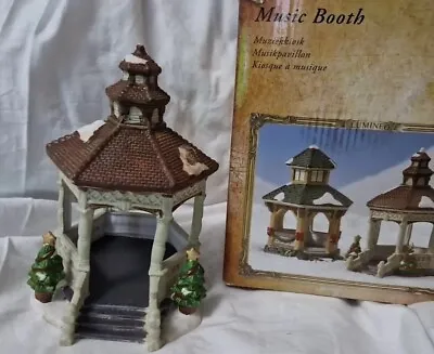 Vintage Lumineo Music Booth Christmas Village Scene -  Scene Setter - Boxed • £19.60