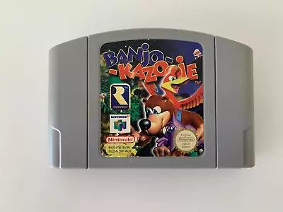 Nintendo 64 (N64) - Banjo Kazooie - Game Cartridge - Tested Working - PAL • $28