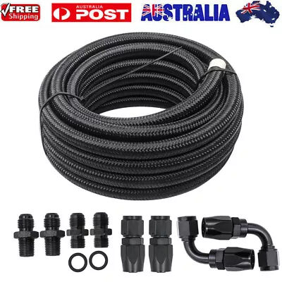 4L60E 4L65E Automatic Transmission Cooler Line Kit Black -6 AN Steel Braided • $69.71