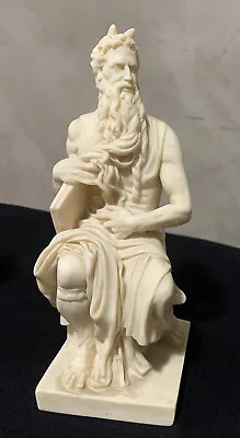Vintage Italy Michelangelo Horns Of Moses 10 Commandments Sculpture Figurine • $32