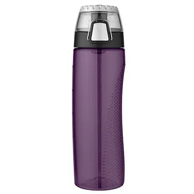 100% Genuine! THERMOS 24oz 710ml Hydration Bottle With Rotating Meter Purple!  • $24.95