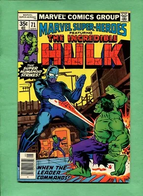 Marvel Super-Heroes #71 The Leader! Humanoid (Reprints Hulk #117) May 1978 Comic • $3