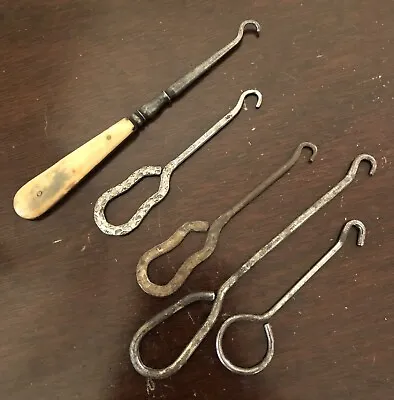 Set Of 5 Vintage Shoe Button Hooks • $12.50