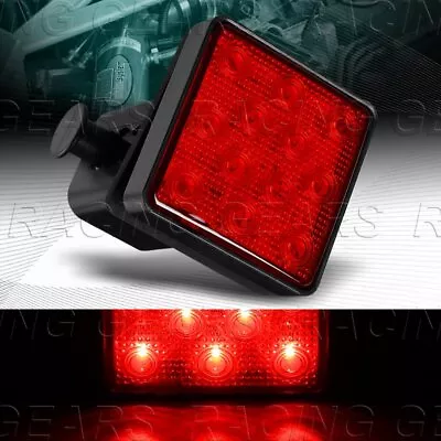 Red Lens 12-led 2  Trailer Truck Towing Hitch Cover Brake Light Lamp W/4-pin • $15.95