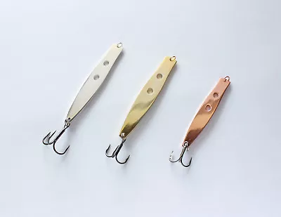 310 ICE FISHING SPOON From SHARK Galvanic 30mm - 60mm Maruto VMC Hook • $3.75