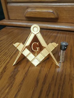 MASONIC Square And Compasses 3D Desk Ornament • $30