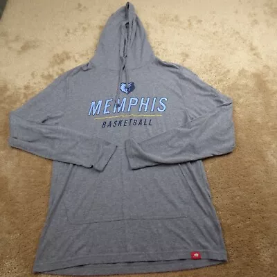 Memphis Grizzlies Sweater Adult Medium Gray Basketball Hoodie Sweatshirt Mens • $18.88