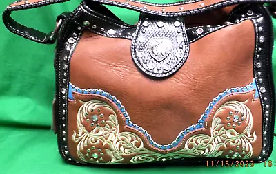 NEW Western Purse Handbag Rhinestone Cowgirl Ranch Rodeo Shoulder Bag P&G • $25.95