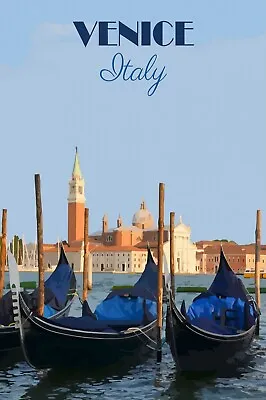 Venice Travel Poster *2x3 Fridge Magnet* Trip World Vacation Airlines Venise  • $8.95