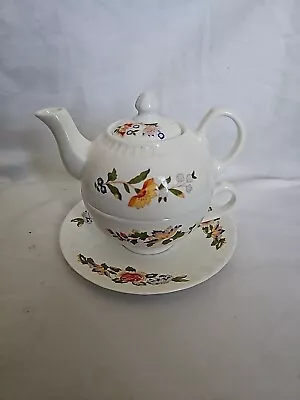 £20 • Buy Aynsley Fine Bone China Cottage Garden Tea For 1 Teapot, Cup & Saucer Set