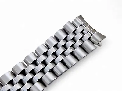Premium Curved End Jubilee Stainless Steel Bracelet Watch Strap Band 18 20 22 Mm • £22.95