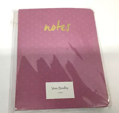 Vera Bradley Rose Violet Dots Leatherette 130 Lined Pages Journal • $15.99